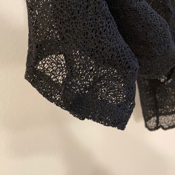 Black Lace Cover Up Chicos travelers collection - Picture 8 of 9